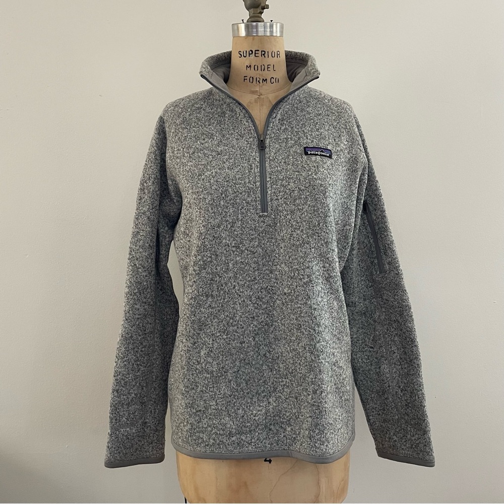PATAGONIA Womens Better Sweater 1/4 Zip Sz L